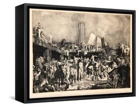 River-Front, 1923-24-George Wesley Bellows-Framed Stretched Canvas