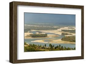 River Ganges Emerging from Himalayas at Haridwar-Tony Waltham-Framed Photographic Print