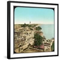 River Ganges from the Aurangzeb Mosque, Benares, India, Late 19th or Early 20th Century-null-Framed Giclee Print