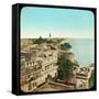 River Ganges from the Aurangzeb Mosque, Benares, India, Late 19th or Early 20th Century-null-Framed Stretched Canvas