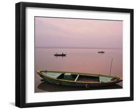 River Ganges (Ganga) at Sunrise, Varanasi (Benares), Uttar Pradesh, India, Asia-Jochen Schlenker-Framed Photographic Print