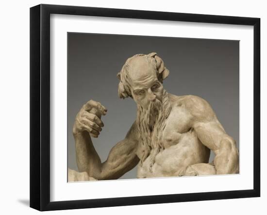 River God, 1755 (Terracotta)-Jean-jacques Caffieri-Framed Giclee Print