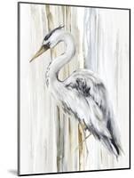 River Heron II-Eva Watts-Mounted Art Print