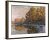 River in Autumn, 1909-Eugène Boudin-Framed Giclee Print