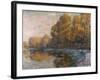 River in Autumn, 1909-Eugène Boudin-Framed Giclee Print