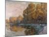 River in Autumn, 1909-Eugène Boudin-Mounted Giclee Print