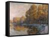 River in Autumn, 1909-Eugène Boudin-Framed Stretched Canvas