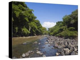 River in El Gallineral Park, San Gil, Colombia, South America-Christian Kober-Stretched Canvas