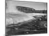 River In Foreground Trees Behind "Firehole River Yellowstone National Park" Wyoming-Ansel Adams-Mounted Art Print