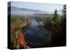 River in Margaree Valley, Cape Breton, Canada, North America-Alison Wright-Stretched Canvas