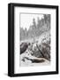 River in Snowy Forest at Winter-Risto0-Framed Photographic Print