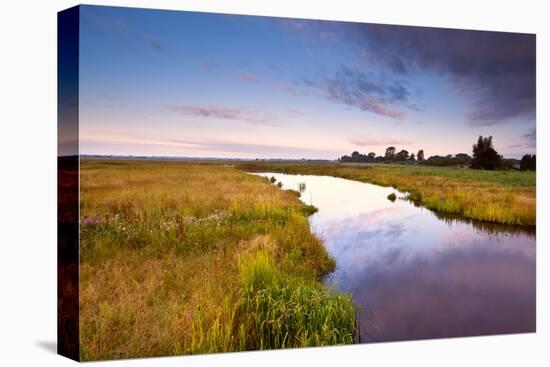 River in Summer at Sunrise-catolla-Stretched Canvas