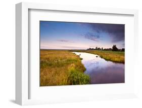 River in Summer at Sunrise-catolla-Framed Photographic Print