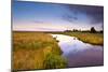 River in Summer at Sunrise-catolla-Mounted Photographic Print