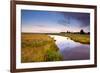 River in Summer at Sunrise-catolla-Framed Photographic Print