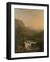 River in the Ardennes at Sunset-Henri van Assche-Framed Art Print