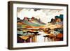 River in the Canyon-Avril Anouilh-Framed Art Print