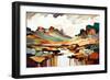 River in the Canyon-Avril Anouilh-Framed Art Print