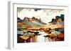 River in the Canyon-Avril Anouilh-Framed Art Print