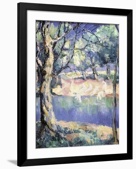 River in the Forest, c.1908-Kasimir Malevich-Framed Giclee Print