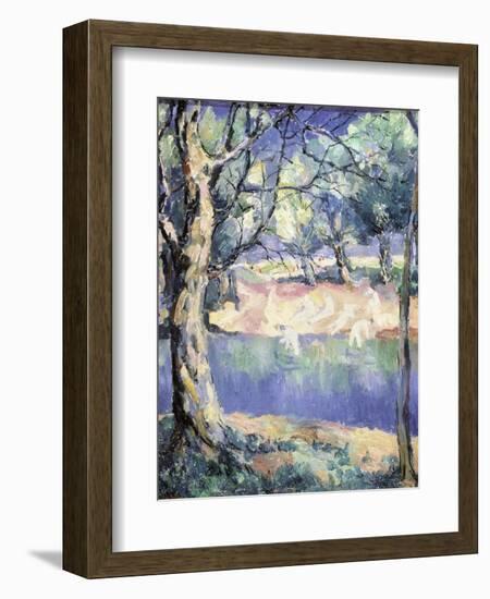 River in the Forest, c.1908-Kasimir Malevich-Framed Giclee Print