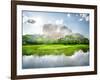 River in the Garden Near Mountain of Sigiriya-Givaga-Framed Photographic Print