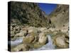 River in the Khyber Pass, Afghanistan-Christina Gascoigne-Stretched Canvas