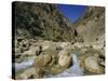 River in the Khyber Pass, Afghanistan-Christina Gascoigne-Stretched Canvas