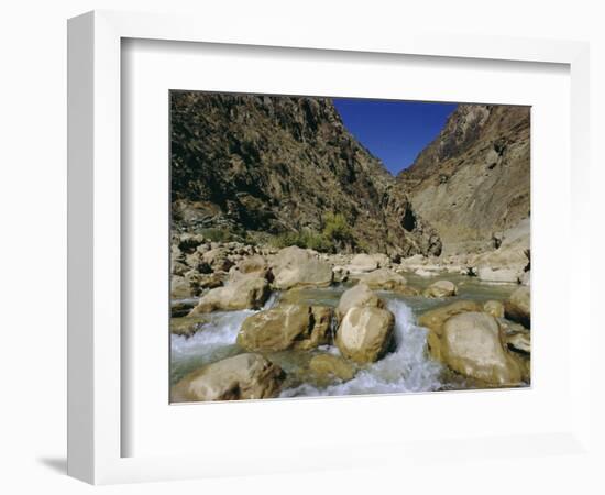 River in the Khyber Pass, Afghanistan-Christina Gascoigne-Framed Photographic Print