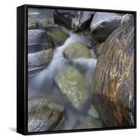 River in Verzasca Valley-Micha Pawlitzki-Framed Stretched Canvas