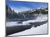 River in Winter, Refuge Point, West Yellowstone, Montana, USA-Alison Wright-Mounted Photographic Print