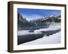 River in Winter, Refuge Point, West Yellowstone, Montana, USA-Alison Wright-Framed Photographic Print