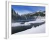 River in Winter, Refuge Point, West Yellowstone, Montana, USA-Alison Wright-Framed Photographic Print