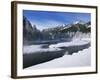 River in Winter, Refuge Point, West Yellowstone, Montana, USA-Alison Wright-Framed Photographic Print