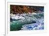 River in Winter under Snow-serge001-Framed Photographic Print