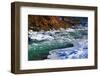 River in Winter under Snow-serge001-Framed Photographic Print