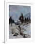 River in winter-Pol Ledent-Framed Art Print