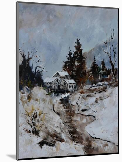 River in winter-Pol Ledent-Mounted Art Print