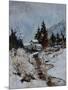 River in winter-Pol Ledent-Mounted Art Print