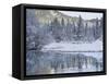 River Isar near Sylvenstein Reservoir close to village in the Karwendel, Germany-Martin Zwick-Framed Stretched Canvas