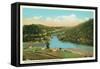 River Junction, High Bridge, Kentucky-null-Framed Stretched Canvas