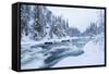 River, Juuma, Oulankajoki National Park, Kuusamo, Finland-Peter Adams-Framed Stretched Canvas