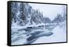 River, Juuma, Oulankajoki National Park, Kuusamo, Finland-Peter Adams-Framed Stretched Canvas