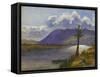 River Kishon and Carmel-Claude Conder-Framed Stretched Canvas