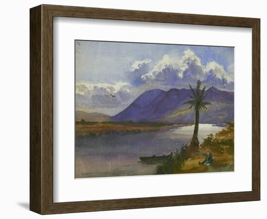 River Kishon and Carmel-Claude Conder-Framed Giclee Print