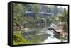 River Kwai Train Crossing the Wampoo Viaduct on the Death Railway Above the River Kwai Valley-Alex Robinson-Framed Stretched Canvas