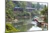 River Kwai Train Crossing the Wampoo Viaduct on the Death Railway Above the River Kwai Valley-Alex Robinson-Mounted Photographic Print