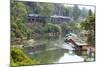 River Kwai Train Crossing the Wampoo Viaduct on the Death Railway Above the River Kwai Valley-Alex Robinson-Mounted Photographic Print