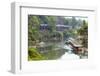 River Kwai Train Crossing the Wampoo Viaduct on the Death Railway Above the River Kwai Valley-Alex Robinson-Framed Photographic Print