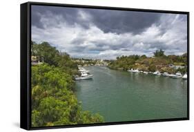 River, La Romana, Dominican Republic-Massimo Borchi-Framed Stretched Canvas